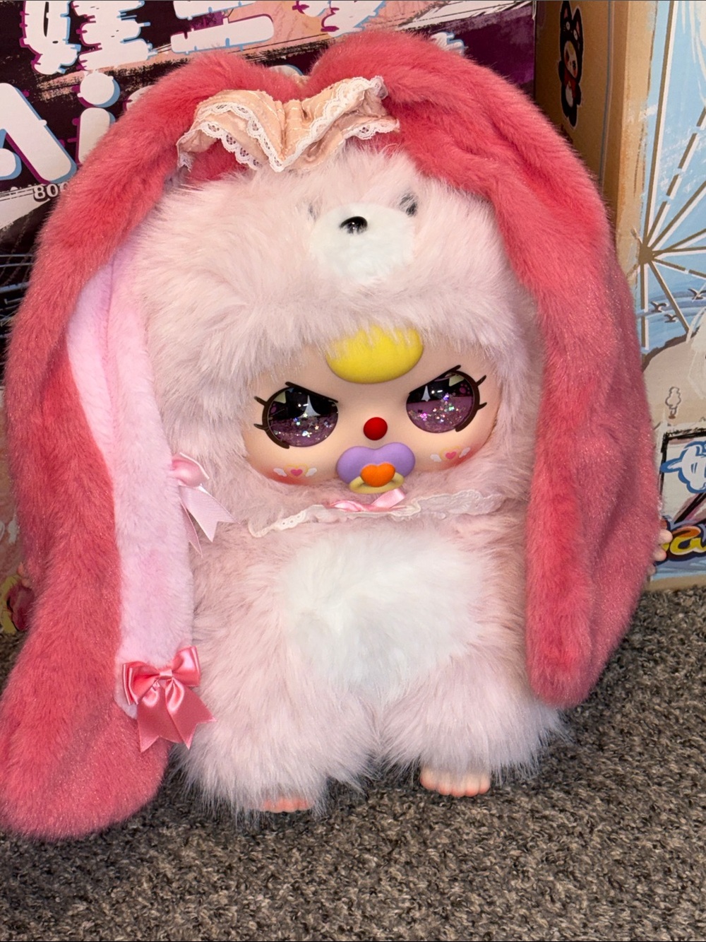 Baby Three AI Confirmed Pink Bunny